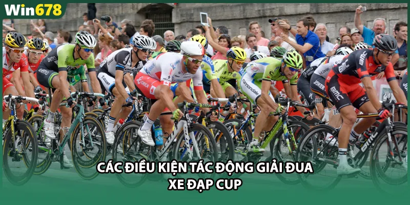 Các điều kiện tác động giải đua xe đạp cup