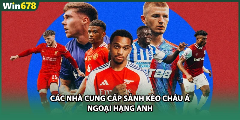 Các nhà cung cấp sảnh kèo châu Á Ngoại hạng Anh