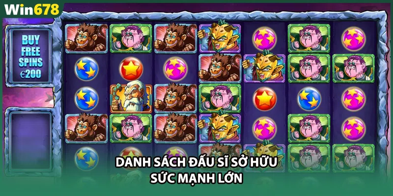 Danh sách đấu sĩ sở hữu sức mạnh lớn