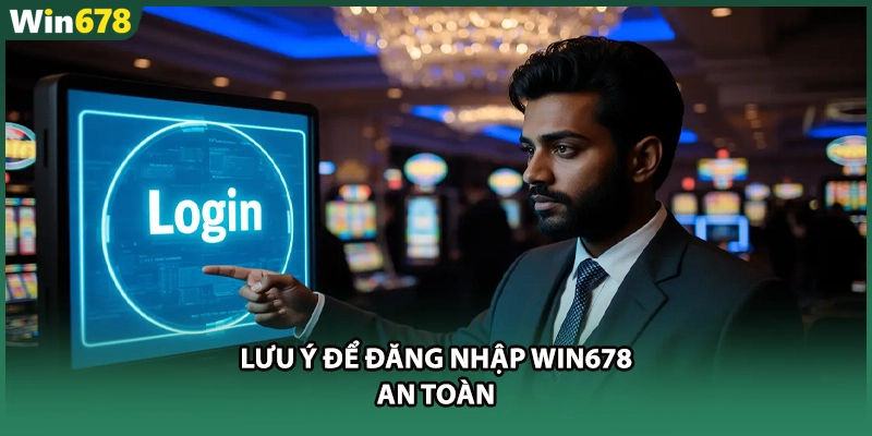 Lưu ý để đăng nhập WIN678 an toàn
