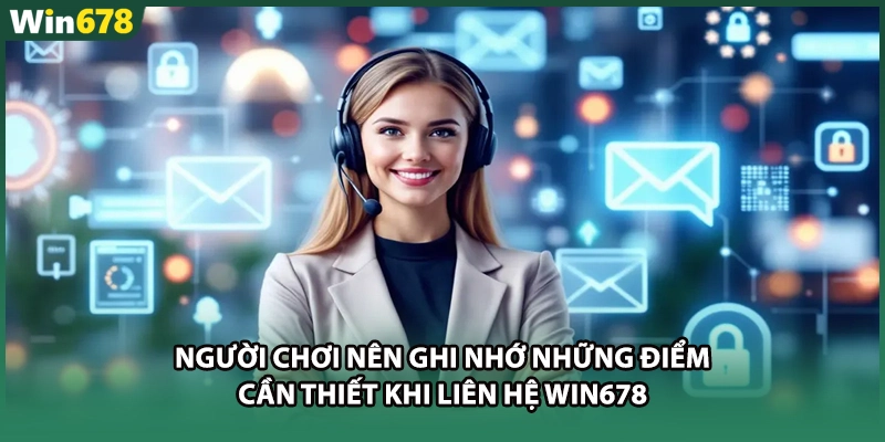 Người chơi nên ghi nhớ những điểm cần thiết khi liên hệ WIN678